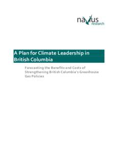 A Plan for Climate Leadership in British Columbia