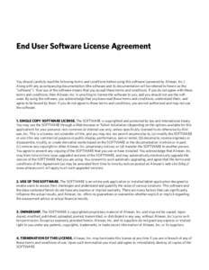 End User Software License Agreement  You should carefully read the following terms and conditions before using this software (powered by Alinean, Inc.) Along with any accompanying documentation (the software and its docu