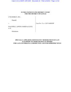 Defendants Memorandum in Support of Motion to Dismiss[removed]DOC