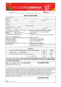 APPLICATION form and catalogue sheet ILE 2017_02