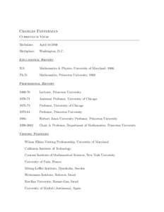 Knowledge / Courant Institute of Mathematical Sciences / Academia / Mathematics / Charles Fefferman