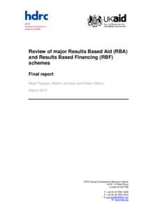 Microsoft Word - 271866_UK - Review Major Results Based Aid and Results Based Financing Schemes_Report.doc
