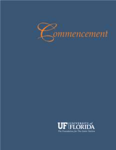 C  ommencement Commencement Spring 2015