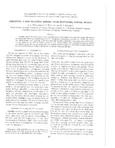 MINERALOGICAL  SOCIETY OF AMERICA, SPECIAL PAPER 1, 1963