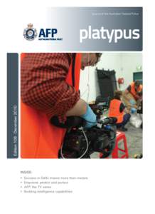 Edition 108 · December[removed]Journal of the Australian Federal Police INSIDE: >