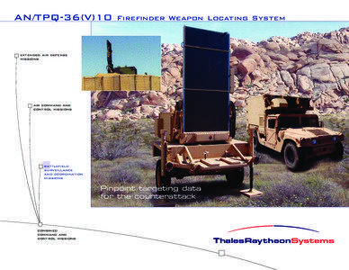 AN/TPQ-36(V)10  Firefinder Weapon Locating System