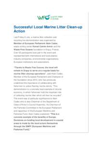 Fishing / Natural environment / Alain Cadec / Marine debris / Economy / Fishing industry / Litter / Trawling / Erquy / Nutrient cycle