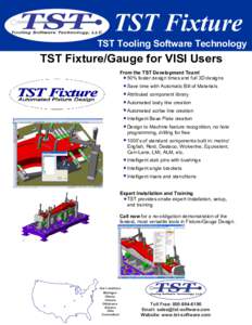 TST Fixture  TST Tooling Software Technology TST Fixture/Gauge for VISI Users From the TST Development Team!