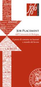 Job Placement dell’Università di Bologna il punto di contatto tra laureati e mondo del lavoro  Foto di A. Samaritani