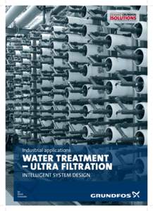 Industrial applications  Water treatment – ultra filtration Intelligent system design