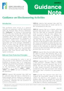 Appendix F  Guidance Note  Guidance on Electioneering Activities