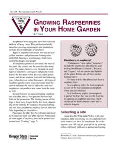 Growing Raspberries in Your Home Garden, ECOregon State University Extension Service)