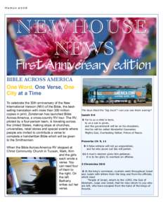 MarchNEWH O US E NEWS  First Anniversary edition