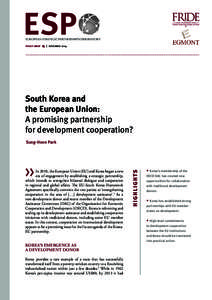 South Korea and the European Union: A promising partnership for development cooperation?
