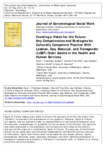 This article was downloaded by: [University of Washington Libraries] On: 07 May 2014, At: 14:14 Publisher: Routledge Informa Ltd Registered in England and Wales Registered Number: [removed]Registered office: Mortimer Hous