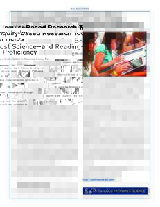 ADVERTORIAL  Inquiry-Based Research Tool Helps Boost Science—and Reading—Proficiency At Woodham Middle School in Escambia County, Fla., science enrichment teacher Larry Hanna is using an