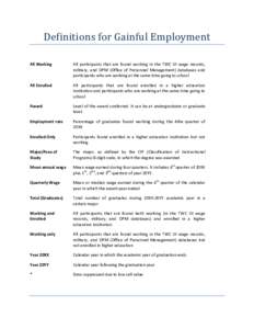 Microsoft Word - Definitions for the Gainful Employment Reportsrevised.docx