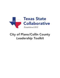 City of Plano/Collin County Leadership Toolkit Table of Contents  Introduction