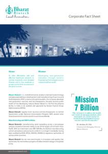 Corporate Fact Sheet  Vision Mission