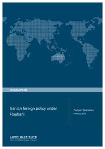 Iranian foreign policy under Rouhani