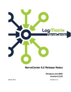 NerveCenter 6.0 Release Notes Windows and UNIX VersionMarchNCRN60-03-01