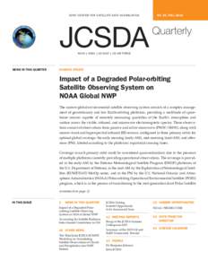 JCSDA Quarterly Fall 2015