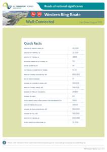 Waterview Connection factsheet - Quick facts.