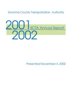 Sonoma County Transportation AuthoritySCTA Annual Report