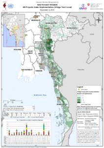 Myanmar Information Management Unit  SOUTH EAST REGION All Projects Under Implementation (Village Tract Level) November 3, 2014