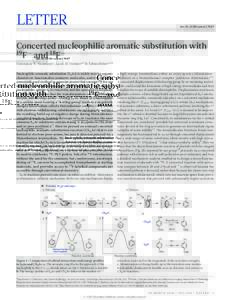 LETTER  doi:nature17667 Concerted nucleophilic aromatic substitution with 19 −