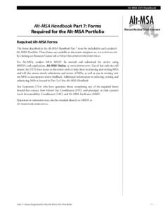 Alt-MSA Full Physical (Medical Fragile) Excusals for handbook[removed]DRAFT