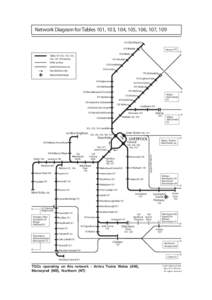 Network Diagram for Tables 101, 103, 106, 109 - May 2014 Timetable (eNRT)