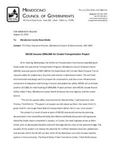 Microsoft Word - MCOG press release-Covelo Trail-DRAFT