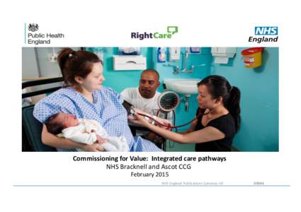 Commissioning for Value: Integrated care pathways NHS Bracknell and Ascot CCG February 2015 NHS England Publications Gateway ref:  Contents