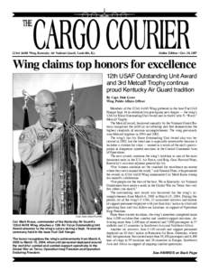 123rd Airlift Wing, Kentucky Air National Guard, Louisville, Ky.  Online Edition • Oct. 20, 2007 Wing claims top honors for excellence