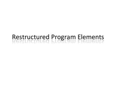 Restructured	
  Program	
  Elements	
    Reorganiza4on	
  at	
  a	
  glance	
   •  Core	
  programs	
  have	
  wide	
  scopes	
  and	
  address	
  division	
  science	
  goals	
   •  Strategic	
