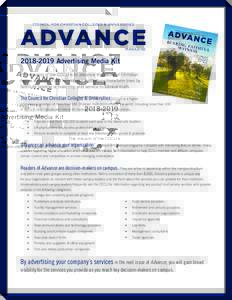 COUNCIL FOR CHRISTIAN COLLEGES & UNIVERSITIES  ADVANCE MAGAZINEAdvertising Media Kit