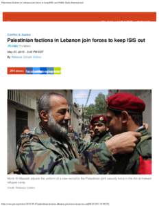 Palestine Liberation Organization / Palestinian refugees / Palestinians / Yasser Arafat / Palestinian refugee camps / Yarmouk Camp / Lebanon / War of the Camps / Lebanon War