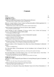 Contents Preface Organizing Commitees iii xiii