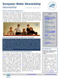 European Water Stewardship Newsletter 19th MarchVolume 4, Issue 3 EWS kick-off meeting at Malaga airport Malaga airport is located in southern Spain,