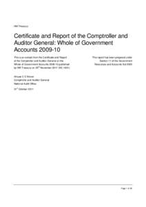 Microsoft Word - CAG Certificate and Report on WGA 0910 Final