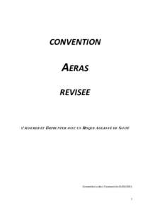 CONVENTION  AERAS REVISEE  S’ASSURER ET EMPRUNTER AVEC UN RISQUE AGGRAVÉ DE SANTÉ