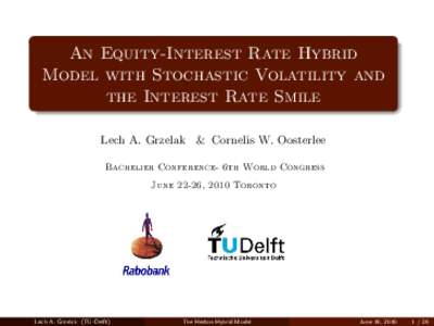 An Equity-Interest Rate Hybrid Model with Stochastic Volatility and the Interest Rate Smile