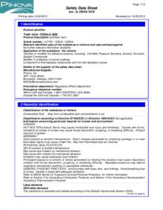 Page 1/10 Safety Data Sheet acc. to OSHA HCS
