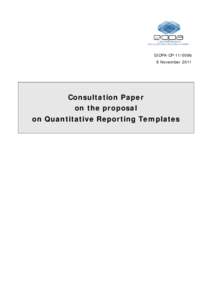 Outline for qualitative supervisory reporting
