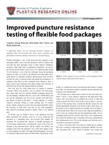 speproImproved puncture resistance testing of flexible food packages Leopoldo Carbajal, Rong Jiao, Diane Hahm, Barry Morris, and Randy Kendzierski