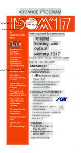 ADVANCE PROGRAM  IN COOPERATION WITH SPIE