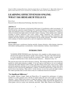 Education / Educational psychology / Distance education / Educational technology / Pedagogy / Curricula / Asynchronous learning / Learning / Active learning / Social presence theory / Instructional design / Assessment in computer-supported collaborative learning