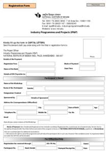 Print Form  Registration Form Paldi, AhmedabadTel: lines) Ext