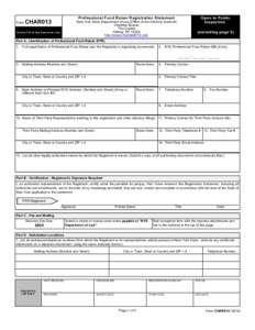 Form  Open to Public Inspection  Professional Fund Raiser Registration Statement